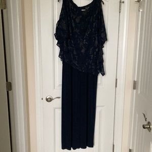 Ladies formal jumpsuit navy size 10P